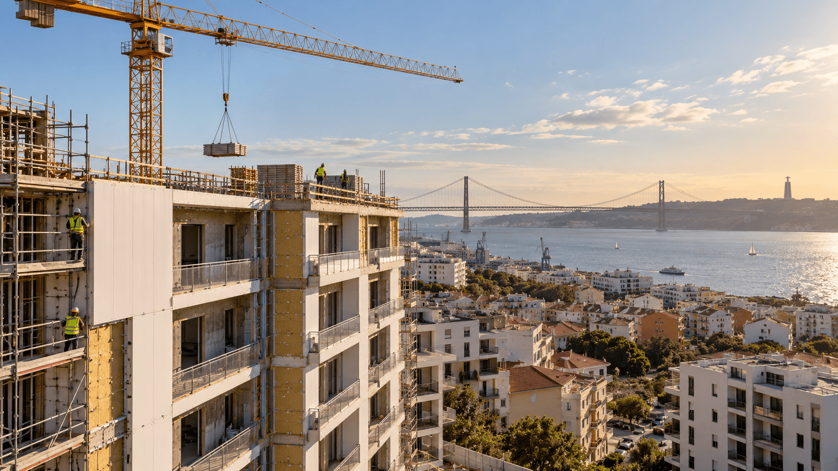Imagem principal de Produção na construção cresce 1,9% em agosto: o que revela o dado do INE